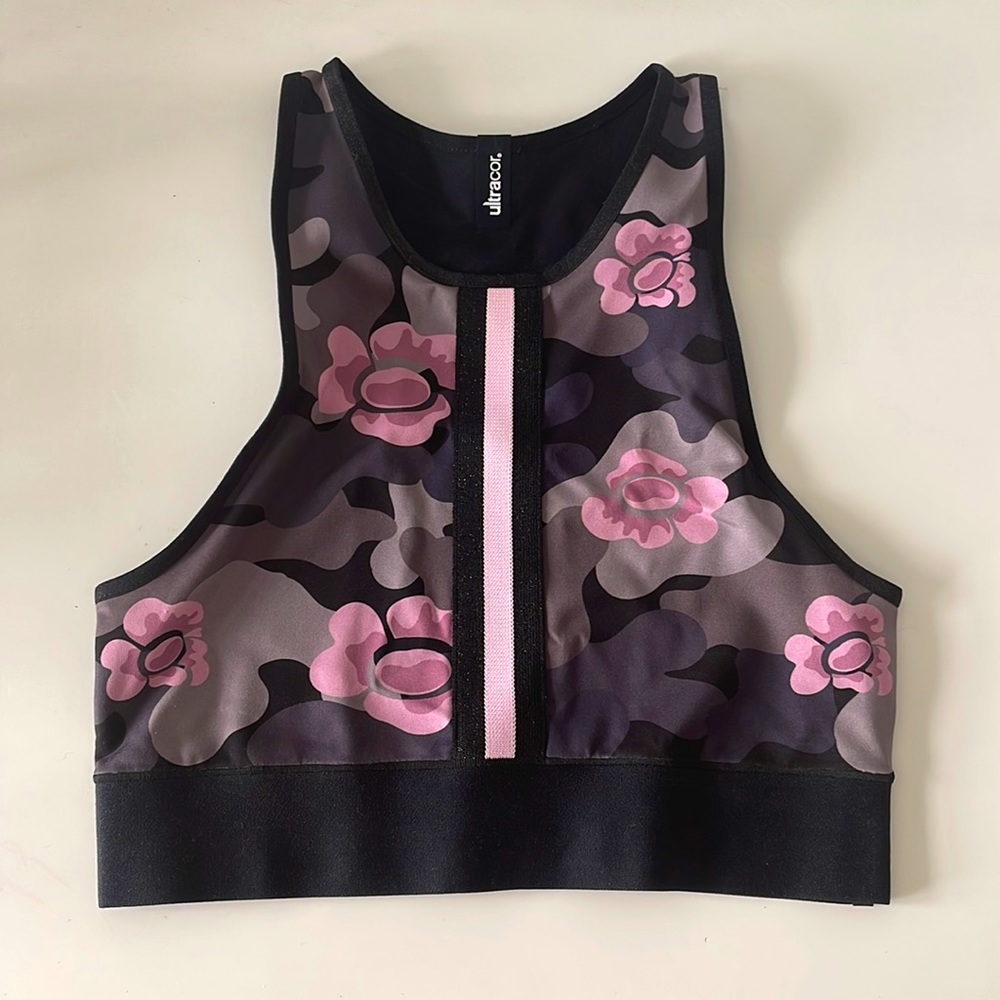 Ultracor Sport Bra Pink Flowers
